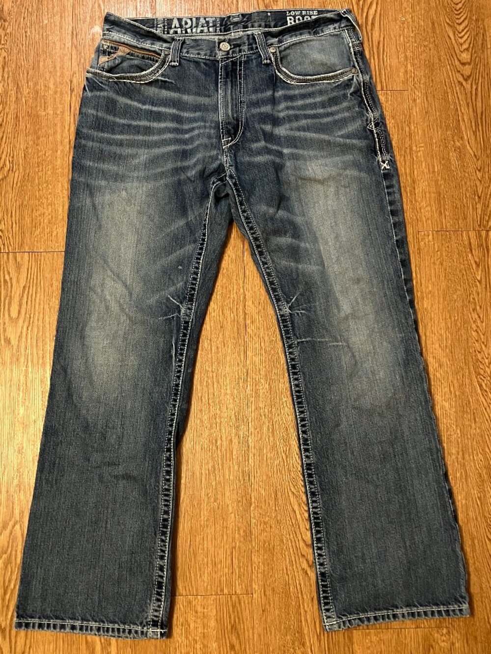 Ariat M4 Coltrane Men's Low Rise Relaxed Bootcut Jeans Durango Wash 34x32